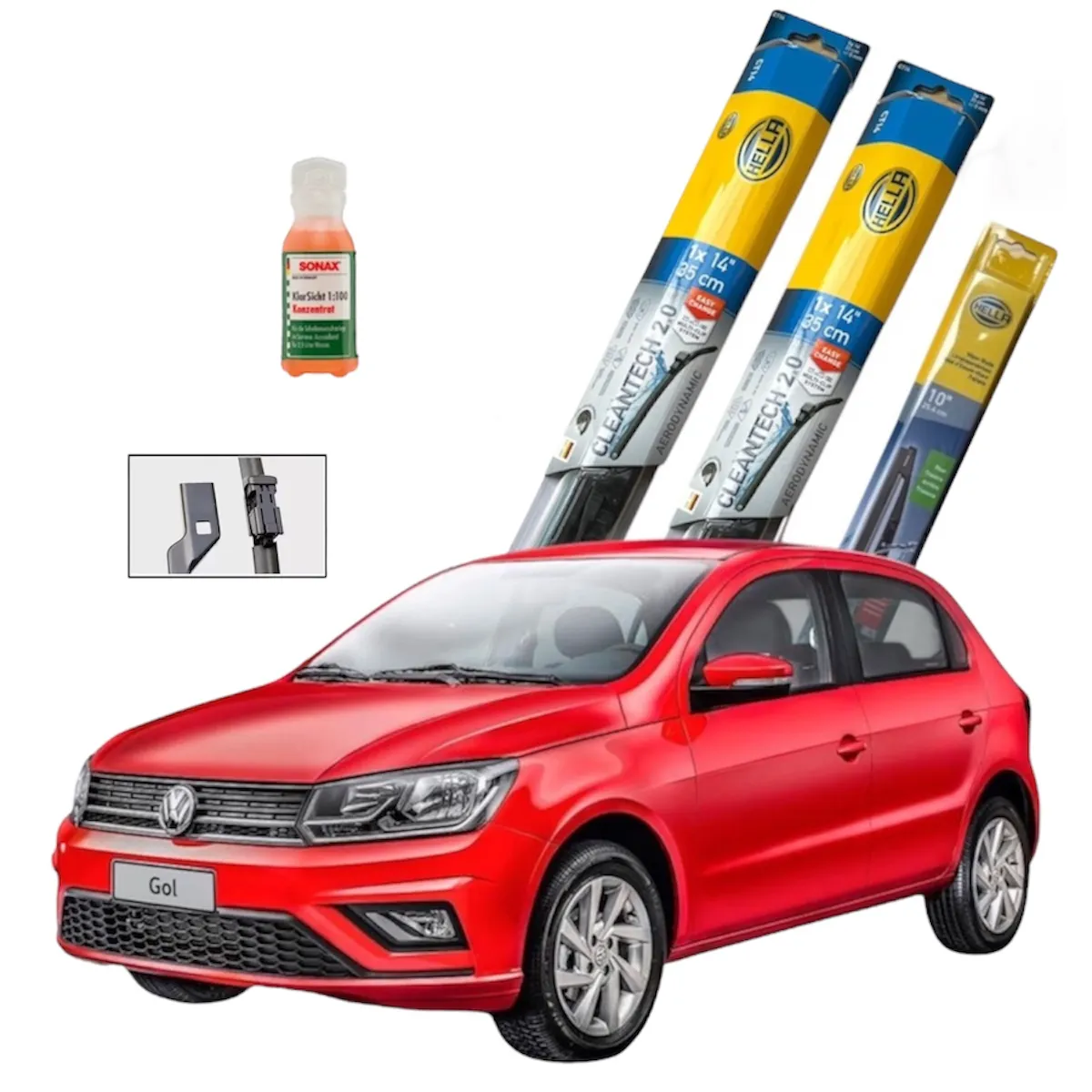 HELLA - Kit Plumillas Limpiaparabrisas Hella Volkswagen Gol