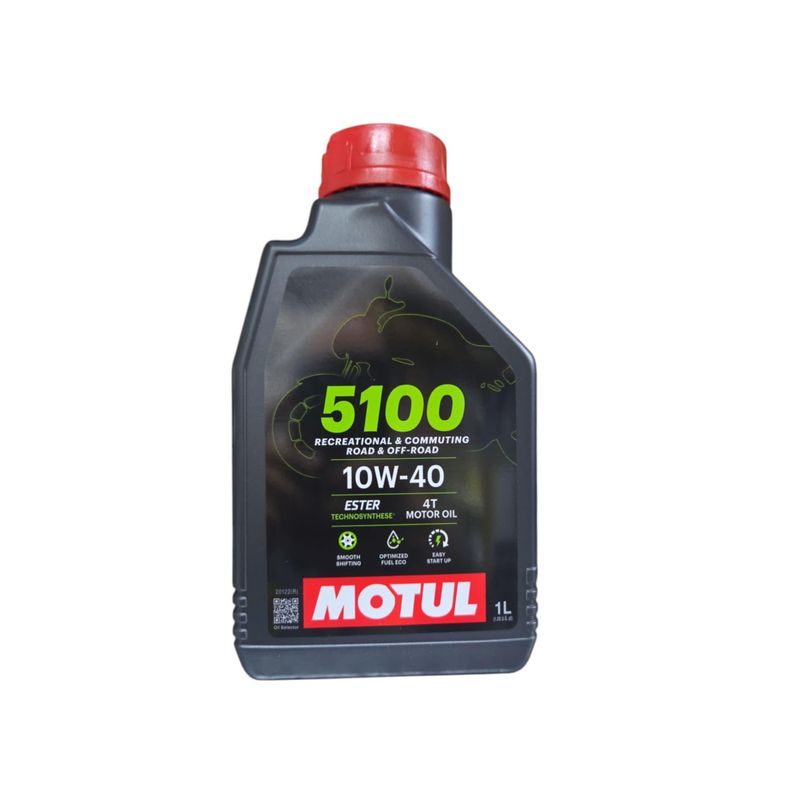 MOTUL - Aceite de Moto 10w 40 Semi Sintético Motul 1L 4T Original