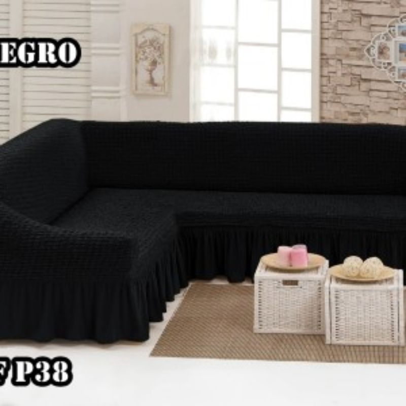 ANGELES DEL HOGAR - CUBRESILLONES CUBRE SOFA TIPO L TURCO.