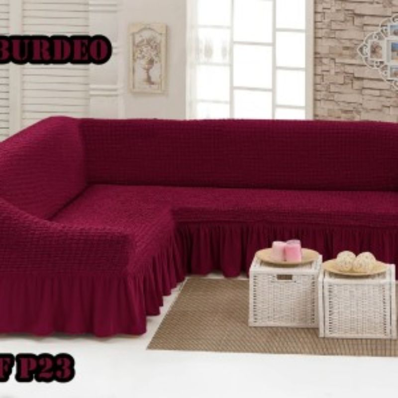 ANGELES DEL HOGAR - CUBRESILLONES CUBRE SOFA TIPO L TURCO.