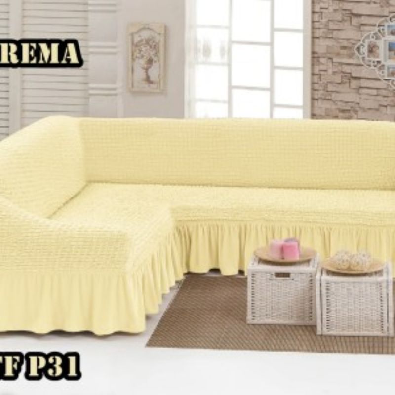 ANGELES DEL HOGAR - CUBRESILLONES CUBRE SOFA TIPO L TURCO.