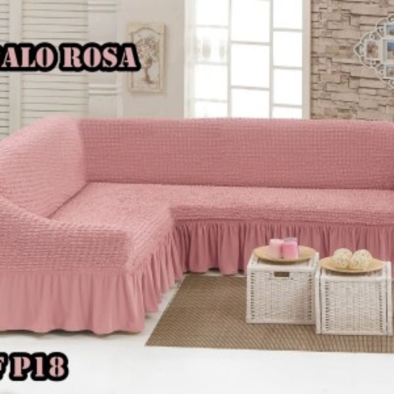 ANGELES DEL HOGAR - CUBRESILLONES CUBRE SOFA TIPO L TURCO.