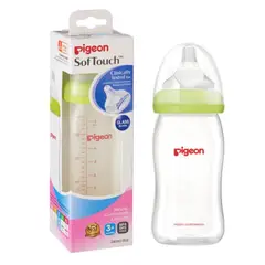 PIGEON - Mamadera Anticólicos Softouch Vidrio 240 ml