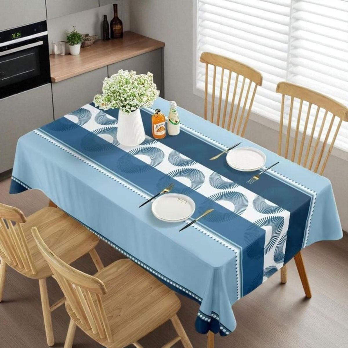 GENERICO - Mantel De Mesa Rectangular 140cm X 220cm Impermeable - Multicolor