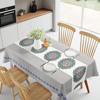 Mantel De Mesa Rectangular 140cm X 220cm Impermeable - Multicolor