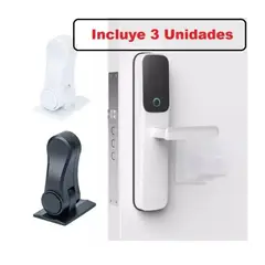 ATLAS - Pack 3 Seguros Traba Manillas Puertas Niños 180 Grados