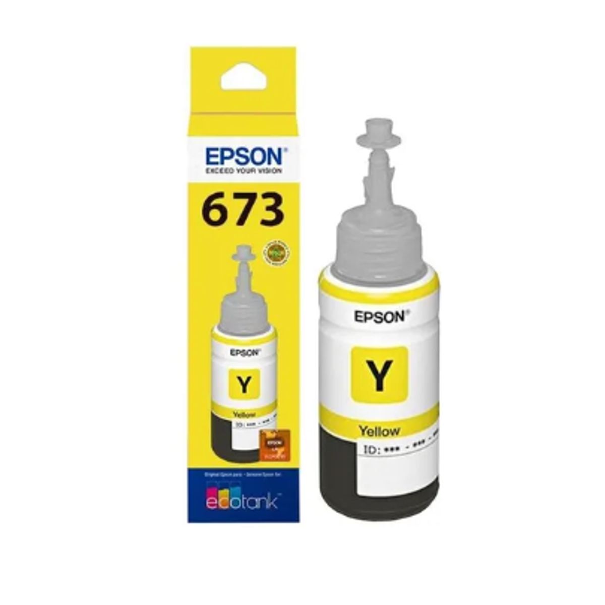 EPSON - TINTA AMARILLA EPSON ORIGINAL T673 L1800 L805 L850 L810 L800
