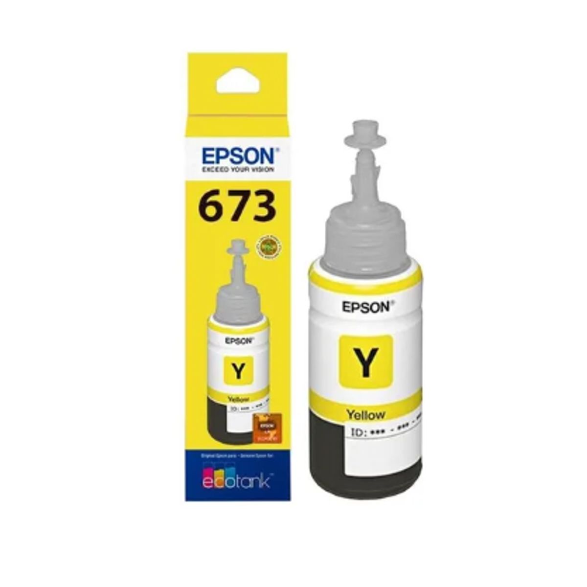 EPSON - TINTA AMARILLA EPSON ORIGINAL T673 L1800 L805 L850 L810 L800