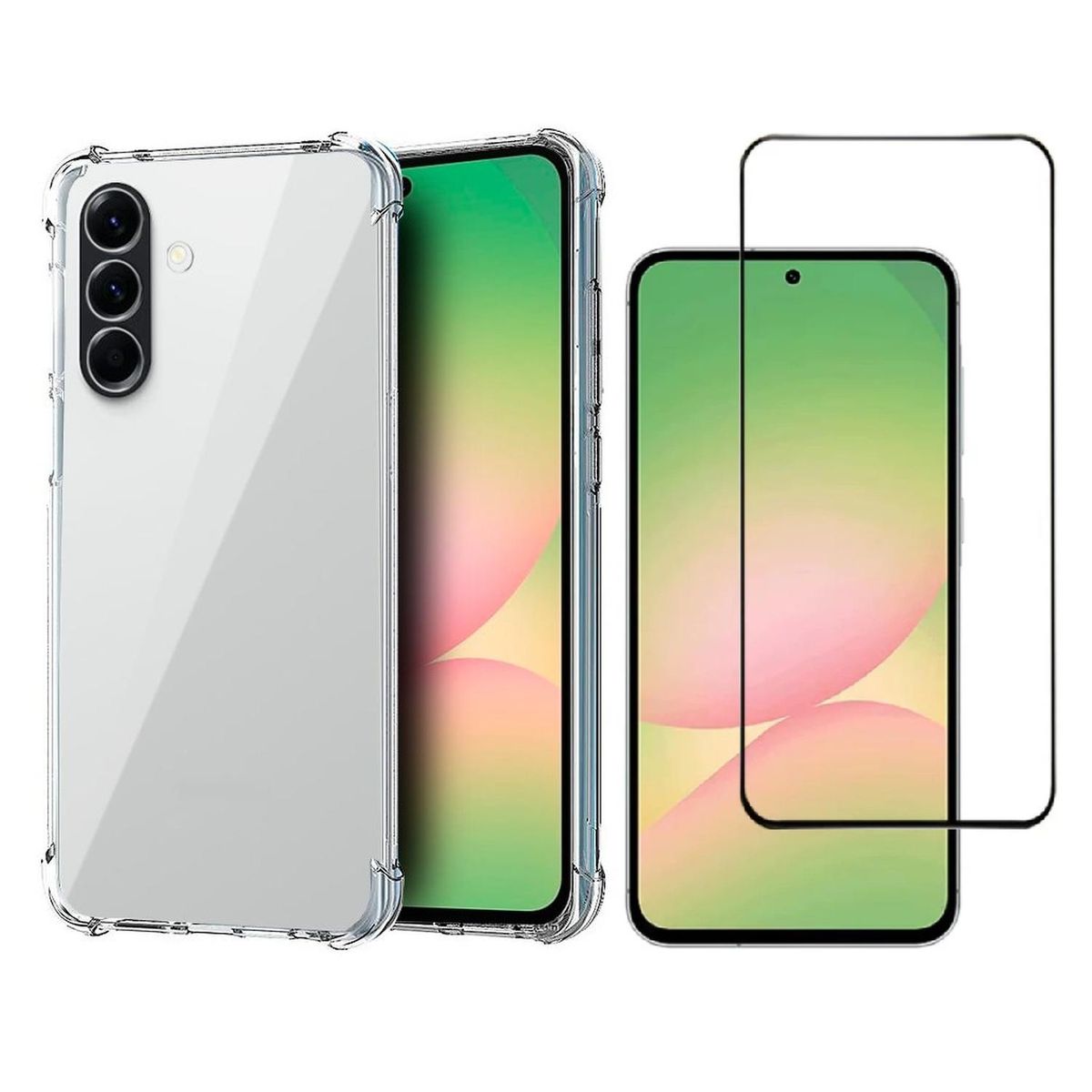 GENERICO - Carcasa Antishock Para Samsung Galaxy A56 5g + Lamina Completa - Agua