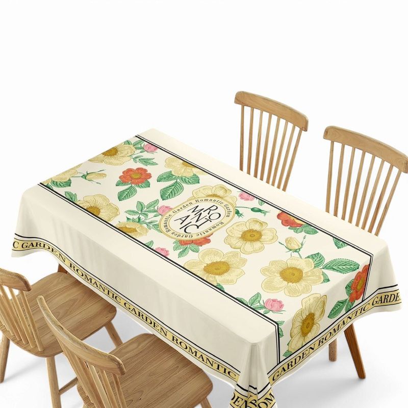 GENERICO - Mantel De Mesa Rectangular Impermeable Estampado Medida 140cm x 220cm