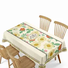 GENERICO - Mantel De Mesa Rectangular Impermeable Estampado Medida 140cm x 220cm