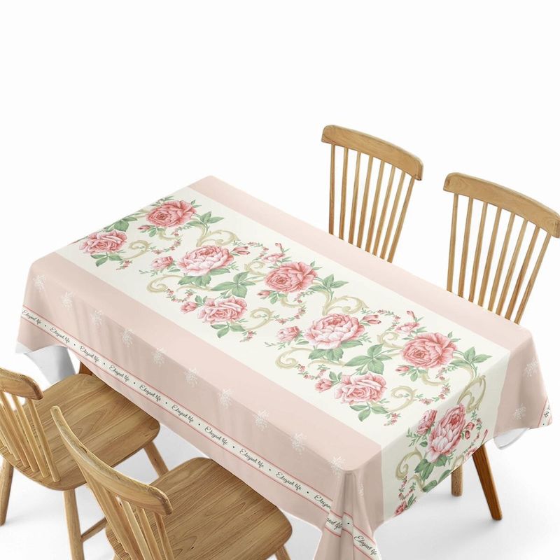 GENERICO - Mantel De Mesa Rectangular Impermeable Estampado Medida 140cm x 220cm