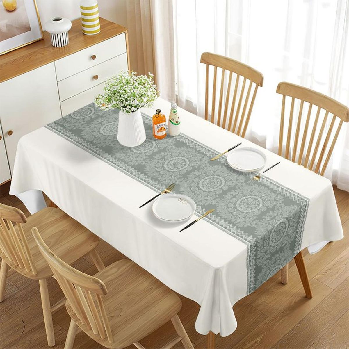 GENERICO - Mantel De Mesa Rectangular 140cm X 220cm Impermeable - Multicolor