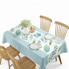 GENERICO - Mantel De Mesa Rectangular Impermeable Estampado Medida 140cm x 220cm