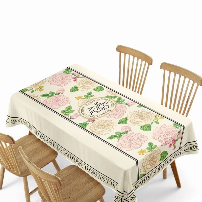 GENERICO - Mantel De Mesa Rectangular Impermeable Estampado Medida 140cm x 220cm
