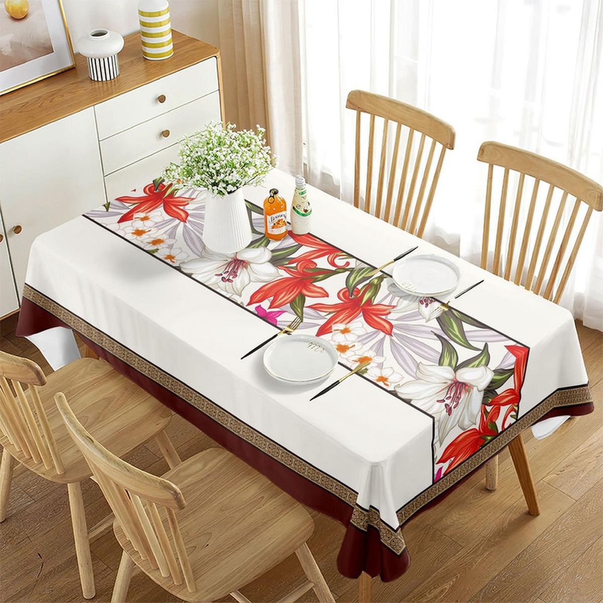 GENERICO - Mantel De Mesa Rectangular 140cm X 220cm Impermeable - Multicolor