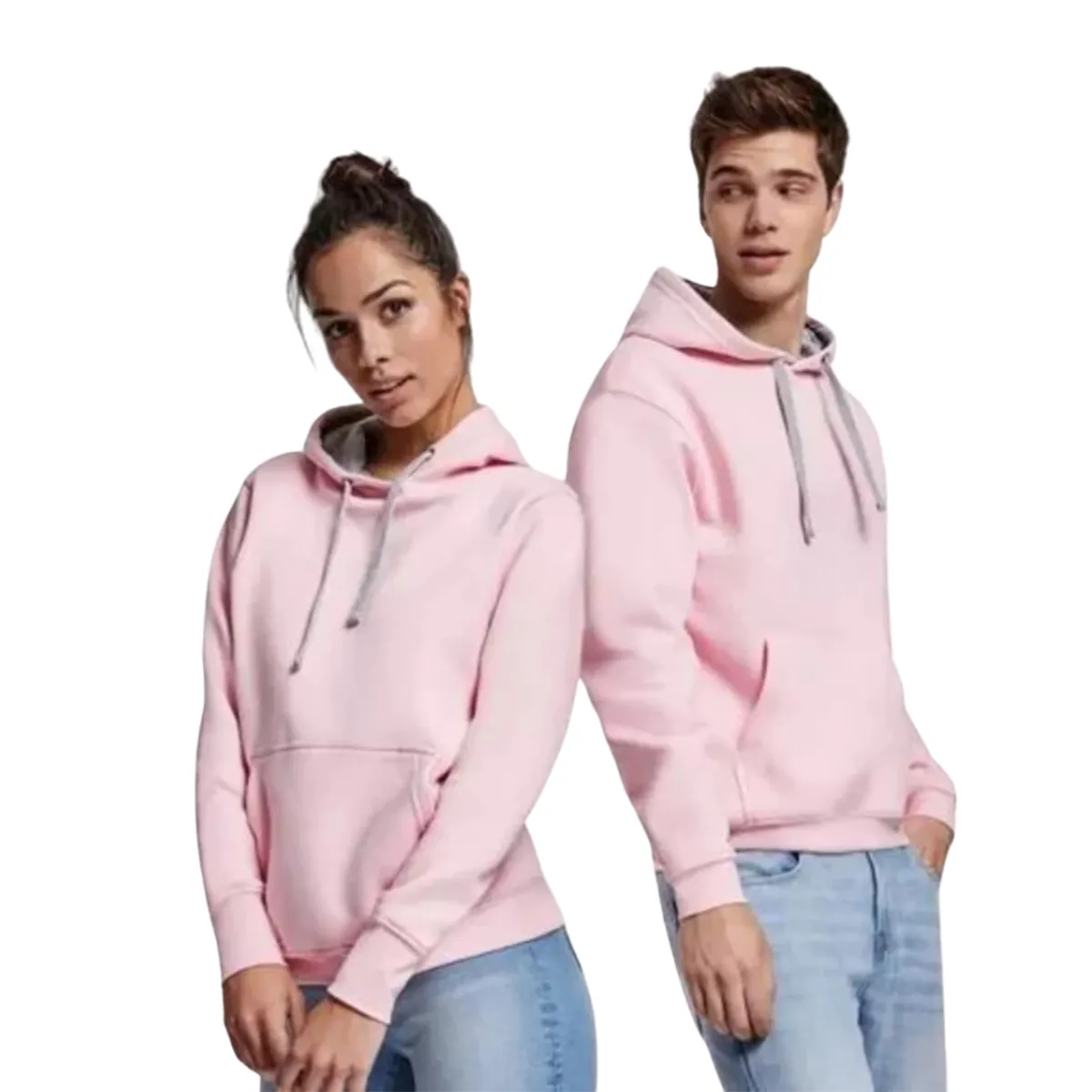 ROLY - Buzo Canguro Tipo Hoodie de Hombre  Mujer Diseño Liso De Felpa Enigma