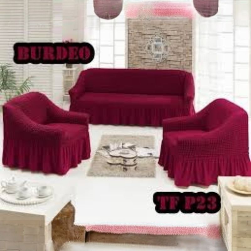 ANGELES DEL HOGAR - CUBRESILLONES FUNDAS PARA SOFA TURCOS JUEGO COMPLETO 3+1+1.