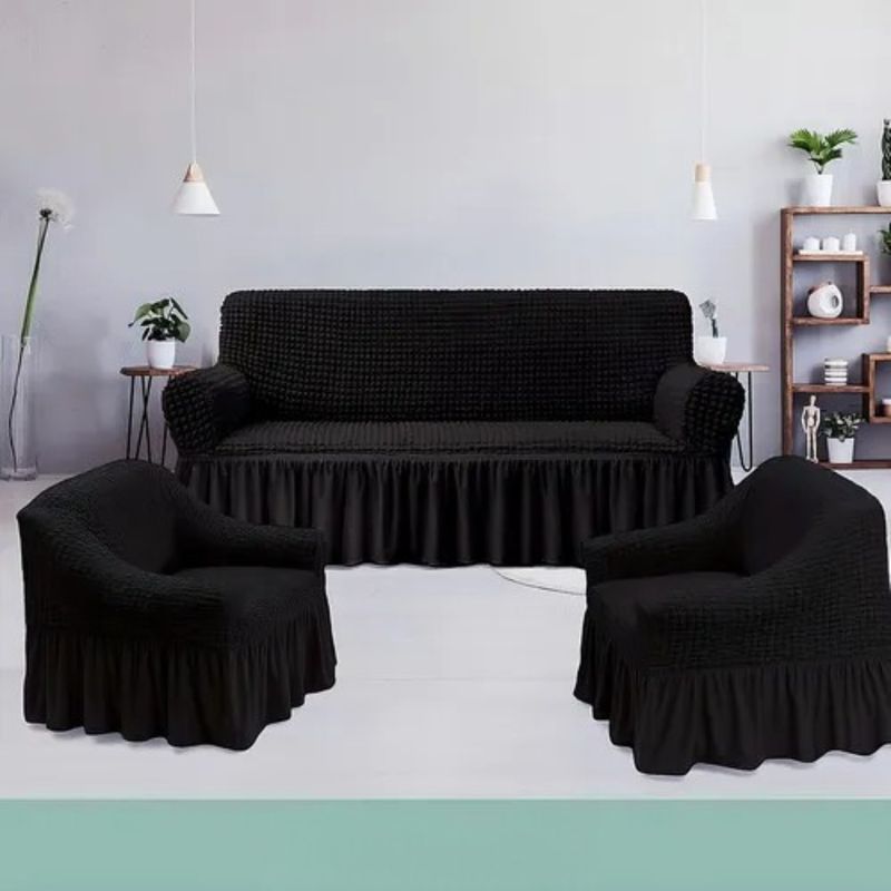 ANGELES DEL HOGAR - CUBRESILLONES FUNDAS PARA SOFA TURCOS JUEGO COMPLETO 3+1+1.