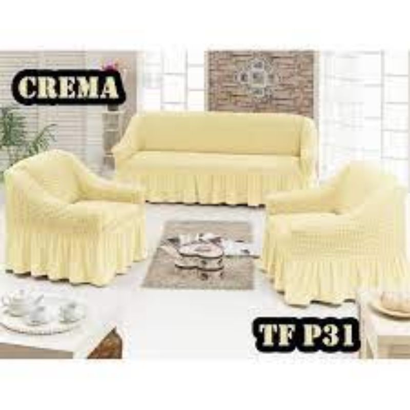 ANGELES DEL HOGAR - CUBRESILLONES FUNDAS PARA SOFA TURCOS JUEGO COMPLETO 3+1+1.