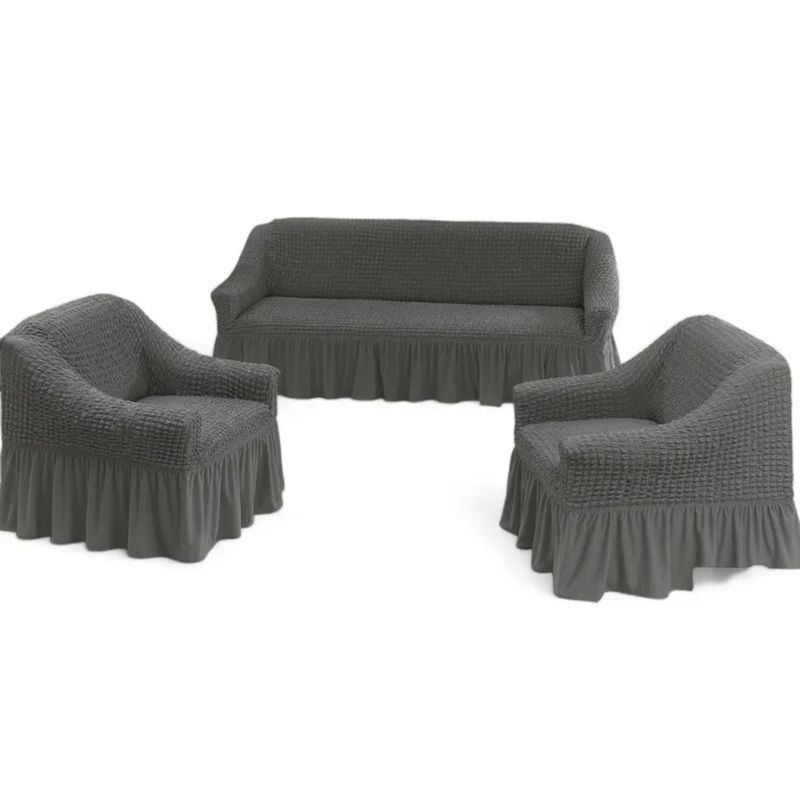 ANGELES DEL HOGAR - CUBRESILLONES FUNDAS PARA SOFA TURCOS JUEGO COMPLETO 3+1+1.