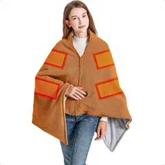 ARCA SHOPPING - Manta Calentadora Manta Recargable Portatil Manta Calefactor marron