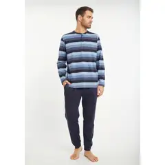 KAYSER - Pijama de Hombre Algodón 6701805 - Azul