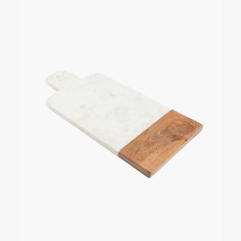LOUNGE - Tabla Mármol Madera Blanco