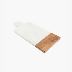 LOUNGE - Tabla Mármol Madera Blanco