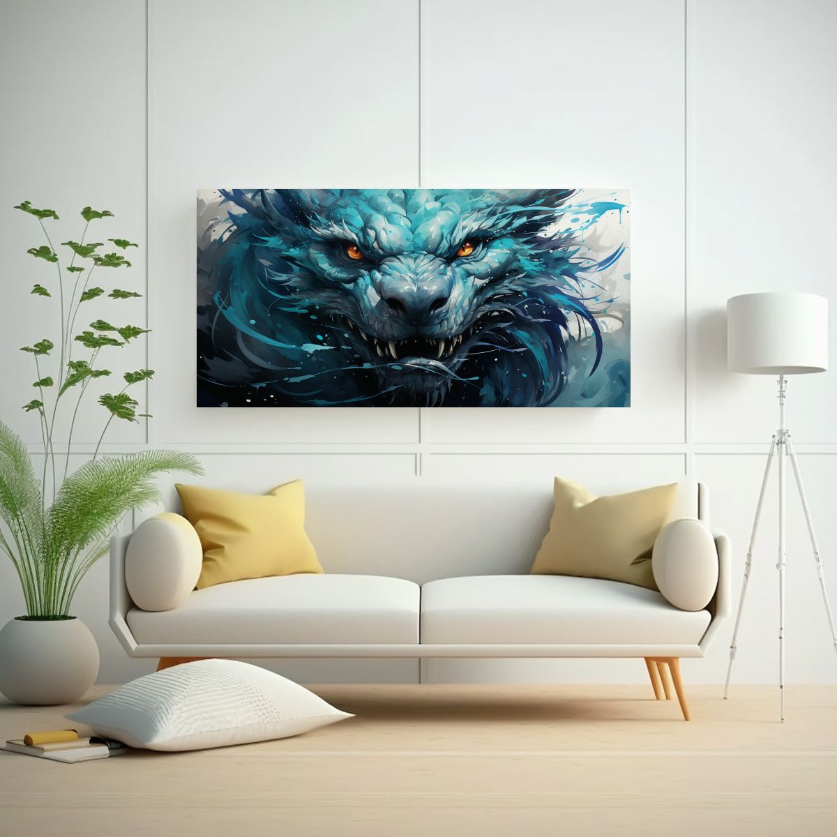 GENERICO - Pinturas Decorativas De Dragón En Colores 100x50 Cm