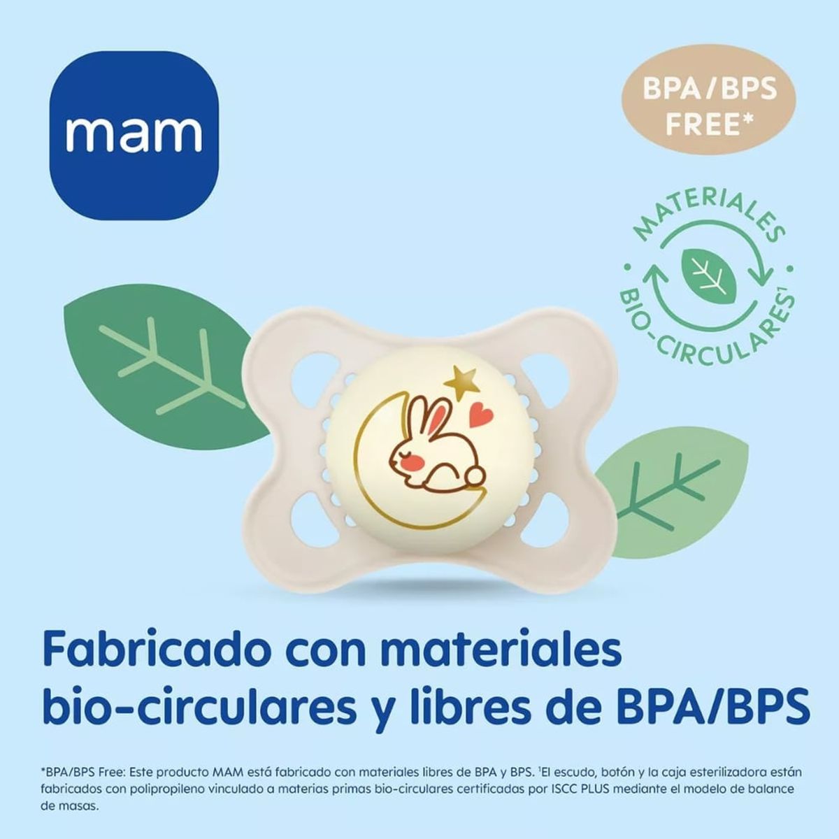 MAM - 2 Chupetes Nocturnos Silicona MAM Night 6+ Astro Lunar Verde