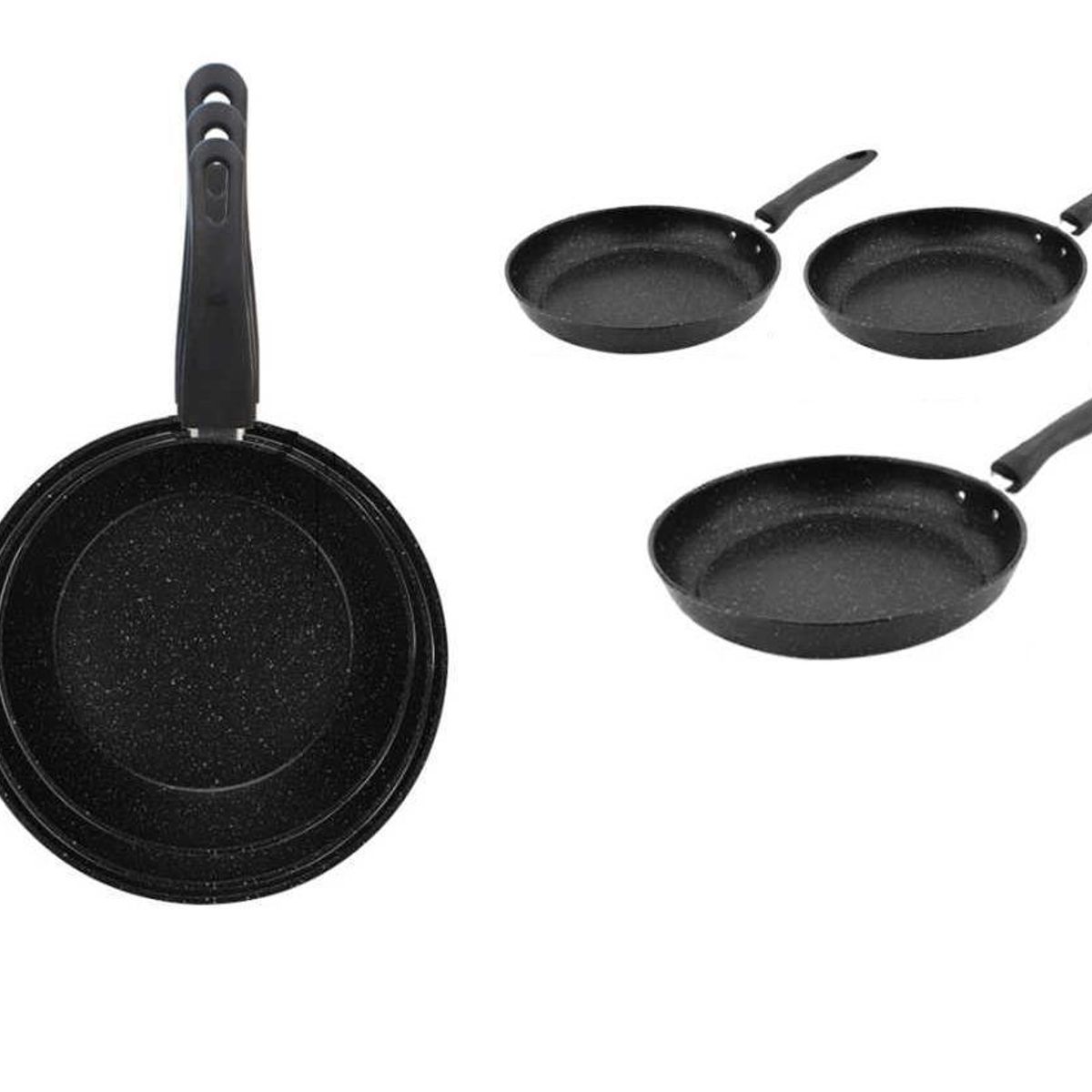 GENERICO - set 3 Sartenes  Aluminio 20/24/28cm