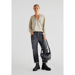SCALPERS - Sweater Rayas Escote Cuadrado