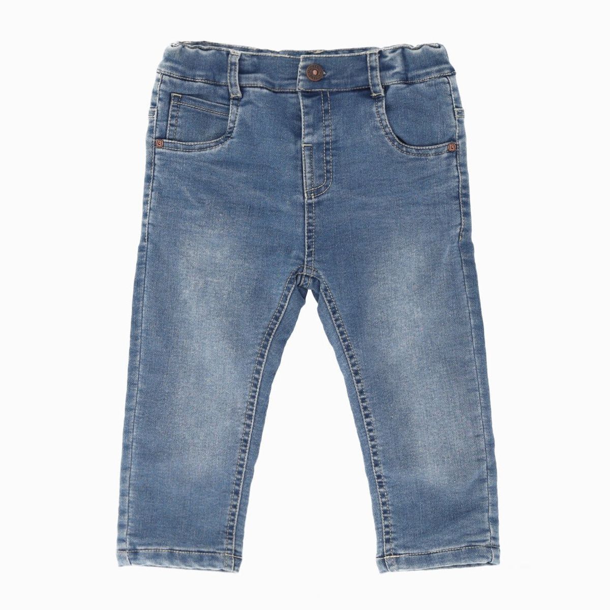 BLACK AND BLUE - Jeans bebés con suspensores denim celeste Black and Blue