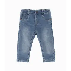 BLACK AND BLUE - Jeans bebés con suspensores denim celeste