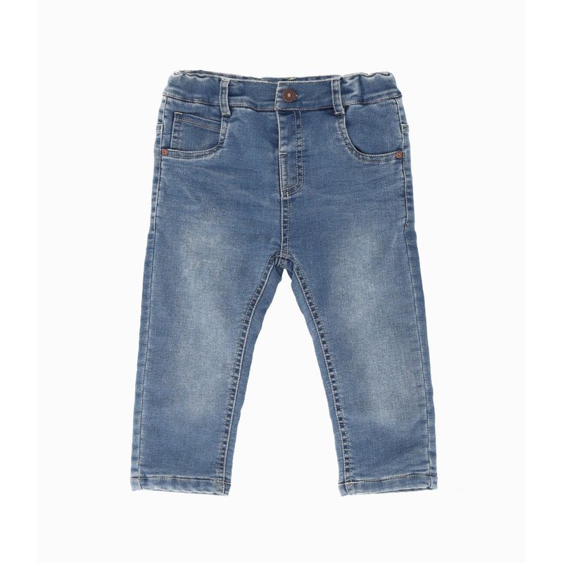 BLACK AND BLUE - Jeans bebés con suspensores denim celeste Black and Blue