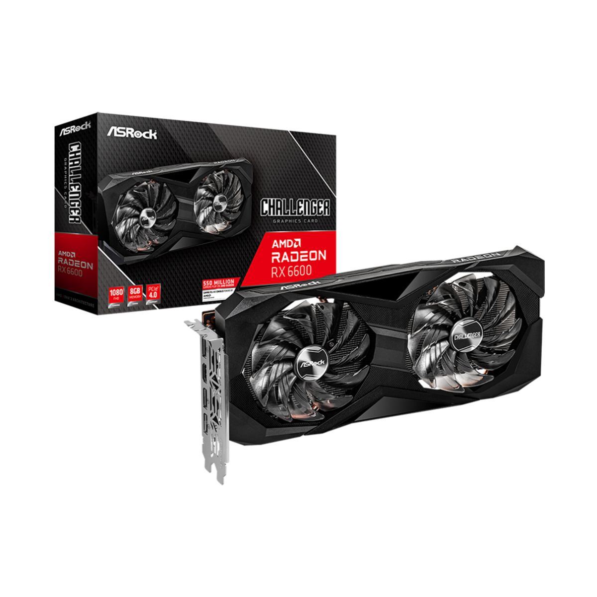 ASROCK - Tarjeta de Video ASRock Radeon Challenger RX 6600 8GB GDDR6