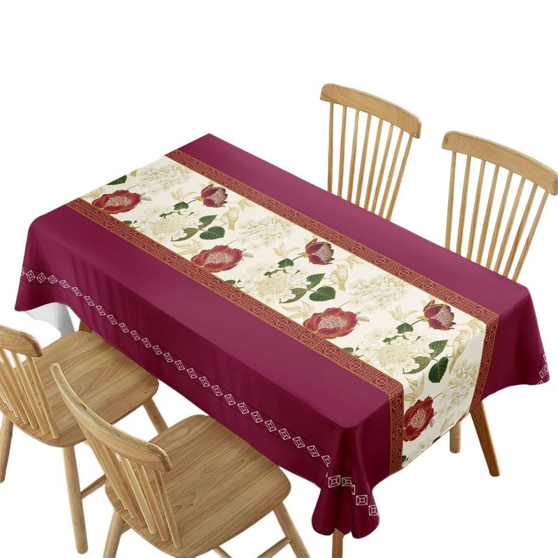 GENERICO - Mantel De Mesa Rectangular Impermeable Estampado Medida 140cm x 220cm