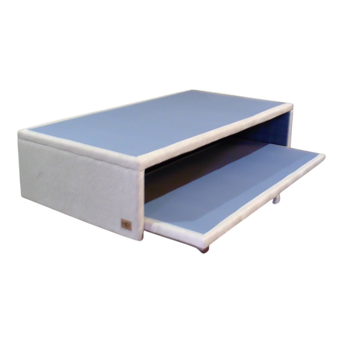 BLOCCARE - Base De Cama NIDO 1.5 / 1 Plaza - Ruedas Diván (Beige)