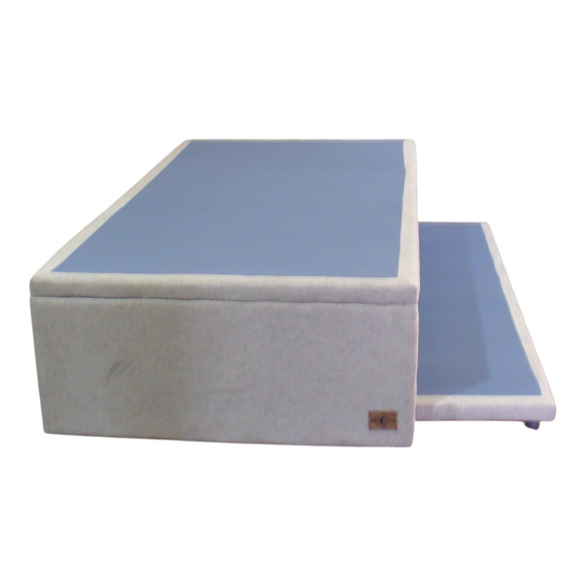 BLOCCARE - Base De Cama NIDO 1.5 / 1 Plaza - Ruedas Diván (Beige)