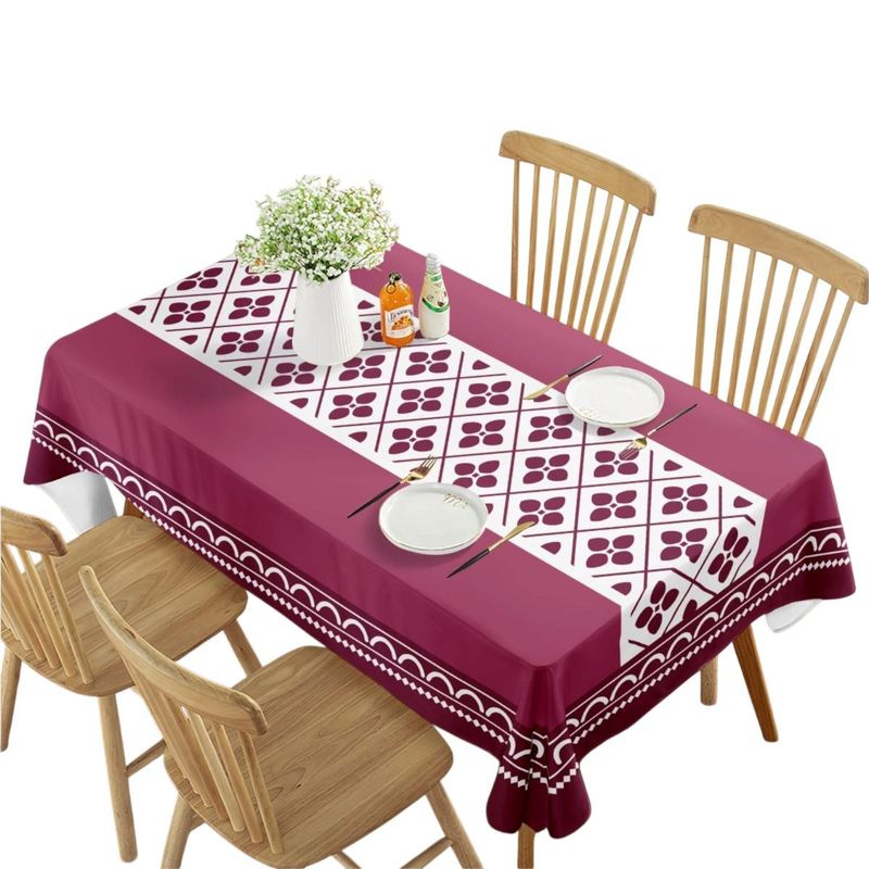 GENERICO - Mantel De Mesa Rectangular Impermeable Estampado Medida 140cm x 220cm