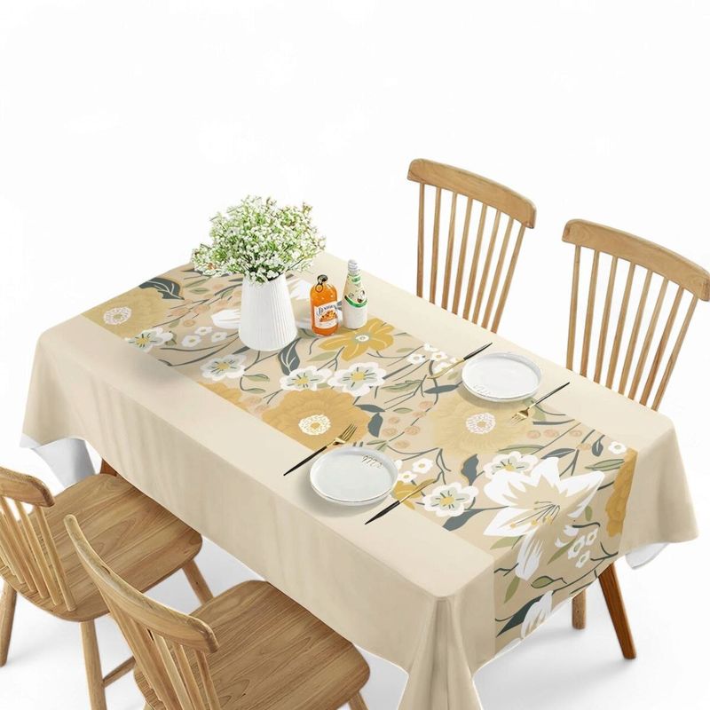 GENERICO - Mantel De Mesa Rectangular Impermeable Estampado Medida 140cm x 220cm