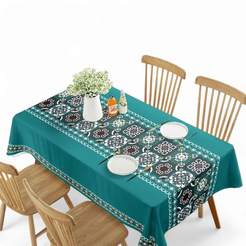 GENERICO - Mantel De Mesa Rectangular Impermeable Estampado Medida 140cm x 220cm
