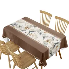 GENERICO - Mantel De Mesa Rectangular Impermeable Estampado Medida 140cm x 220cm