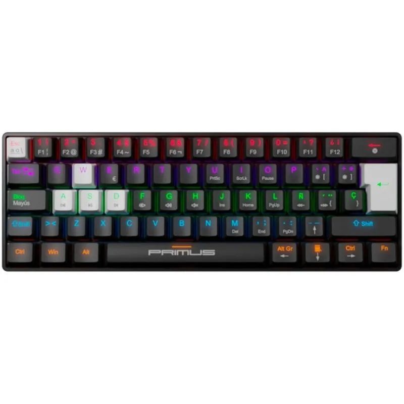 PRIMUS - Teclado Primus BALLISTA61T Wired Retroiluminado USB-C Negro