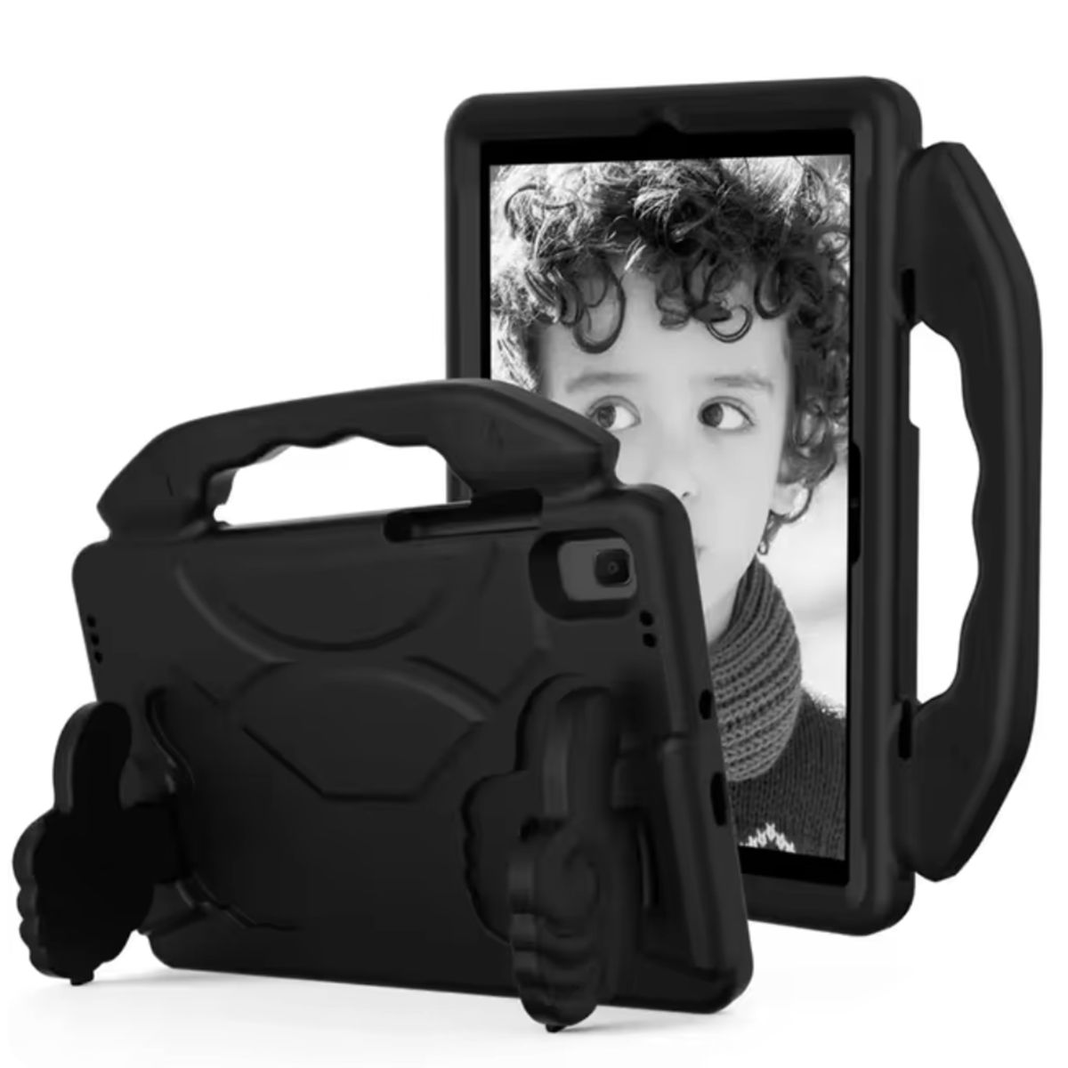 JOIGO - Carcasa Niños Anti Golpe Para Tablet Samsung A9 Plus Negro