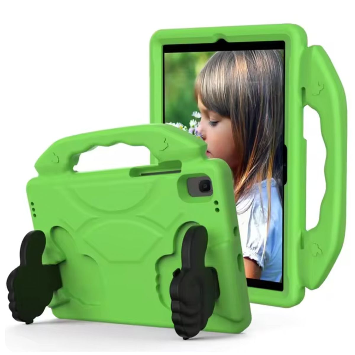 JOIGO - Carcasa Niños Anti Golpe Para Tablet Samsung A9 Plus Verde