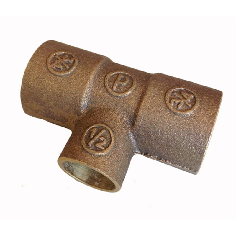 GENERICO - TEE 1"-1"-3/4  BRONCE GENERICO
