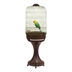 FERPLAST - JAULA PARA AVES CON PEDESTAL MAX 6