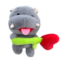 GENERICO - Peluche Hipopótamo Animal Felpa Kawaii 25cm